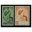 Gibraltar 1948 Silver Wedding, u/m. SG134-35