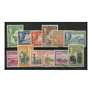 Gold Coast 1948 Set to 10/- (12v), lightly mtd mint. SG135-46