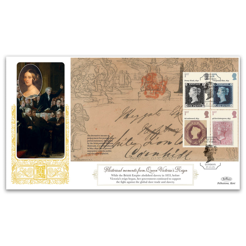2025 Queen Victoria PSB GOLD 500 Cover 1 - (P1) 1st x 4 PB Pane
