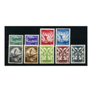 Hungary 1933 Air definitives, mtd mint. SG554-62