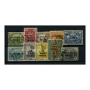 Iraq 1923 Official short set to 2r, cds used, minor faults. SGO54-63