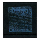 Modena 1852 40c On deep-blue, 3 margins, good to fine used. SG12