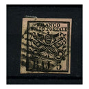 Papal States 1852-64 5b Black on pale rose, used with light cancel. SG21