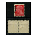 1929-42 20c Carmine, horizontal pair, WMK inverted+ normal for comparison, cds used. SG243var