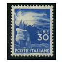 Italy 1947-48 30L Bright-blue (key value), u/m. SG667