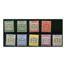 Jamaica 1905-11 Definitive set, MCA wmk, fine mtd mint. SG37-45_JAMA0037MM