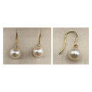 18ct Gold Pearl & Diamond Earrings_JLY0142