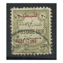 Jordan (Palestine) 1948 20f Olive-green, wmk mult CA, good to fine cds used. SGPD29