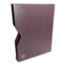 Lighthouse 308322 RED Slipcase for Stockbooks Padded Leather Cover,64 Pages_L308322