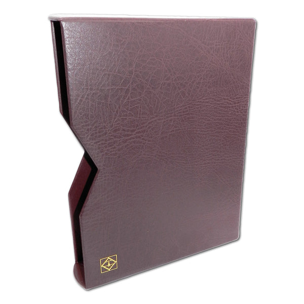 Lighthouse 308322 RED Slipcase for Stockbooks Padded Leather Cover,64 Pages_L308322