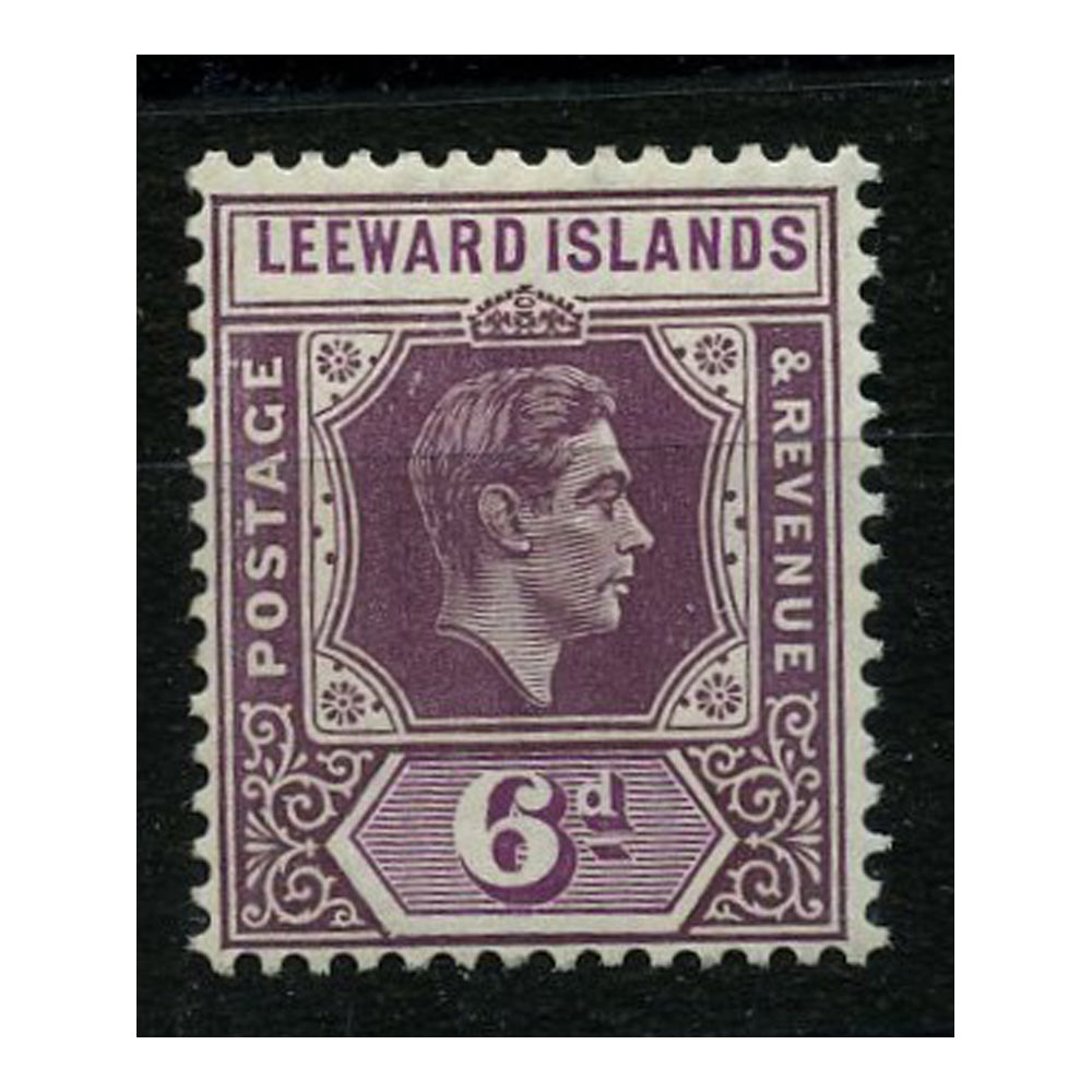 Leward Express Leeward Is 1938-51 6d Purple & deep magenta, u/m. SG109b