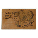 Vintage 1900s Leather Postcard -  Hardly Bear to Leave you