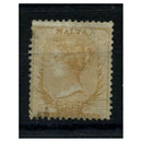 Malta 1860-63 1/2d Buff / lightly blued ppr, no wmk, mtd mint, gum weak, faulty. SG1