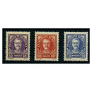 1933 Three Prince Louis II values from the definitive set, 50c, 90c & 1f50. All fine mtd mint. SG128