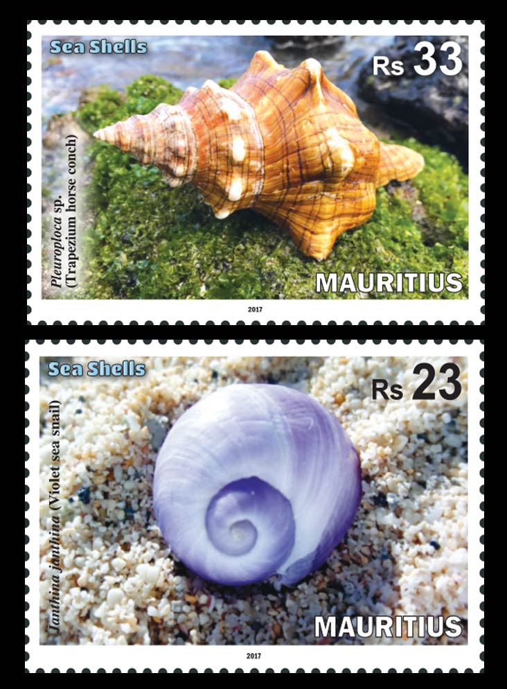 Mauritius Sea Shells 4 value set 9/10/17
