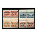 Nauru 1935 Silver Jubilee, in marginal imprint pairs, stamps u/m. SG40-43_NAUR0040M2