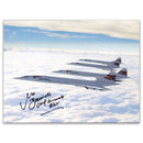 The Four Concordes Photograph Signed Captain Bannister