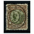 Netherlands 1896-98 1g Olive-green and brown, fine cds used. SG163