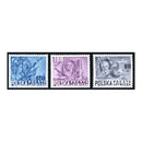 Poland 1948 'Freedom and Democracy' or 'Roosevelt' issue, singles, u/m. SG645a-c