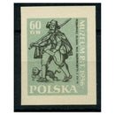 Poland 1956 Postal Museum, specimen on ungummed card, imperf, backstamped WZOR, mint. SG996