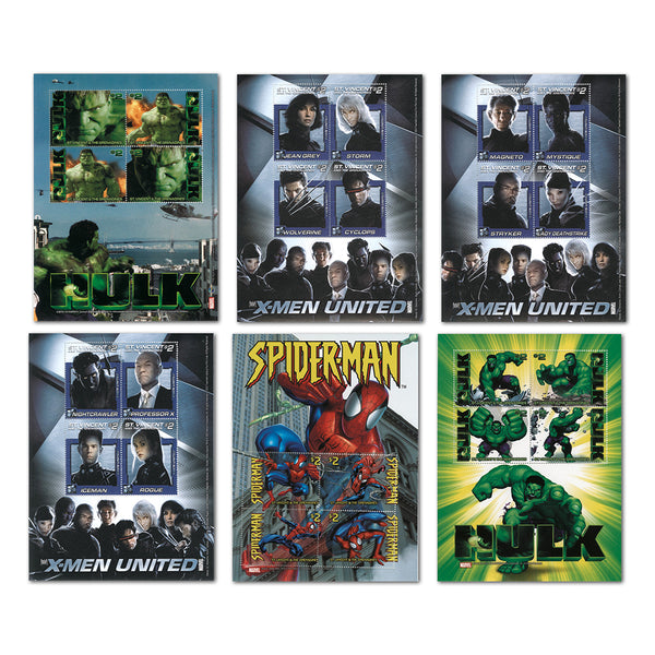 Marvel Stamp Sheets in Presentation Folder_PSM0446