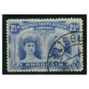 Rhodesia 1910-13 2½d Ultramarine, perf 13½, good to fine cds used. SG184