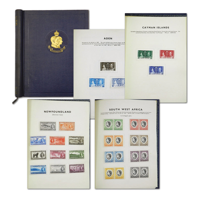 1937 Coronation B.Commonwealth Mounted Mint Omnibus in Presentation Album