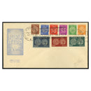 Israel 1948 First Coins Complete Set Used on Cover_RRISR0001-9A