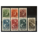 Saar 1929 Christmas charity set, fine cds used, 2f thinned. SG135-41