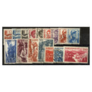 Saar 1948 Definitive issue, including airpost, fine cds used. SG236-51