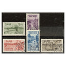 Saar 1948 Disaster relief fund, inc. air value, fine cds used (5f mtd mint). SG252-56_SAAR0252UETC