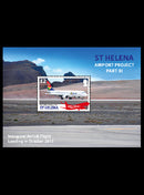St Helena Airports III 1 value miniature sheet  21/5/18