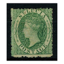 St. Lucia 1863 [6d] Emerald green (CC) REVERSED WMK,  fres hmtd mint. SG8x_SALU0008XMM