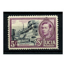 St Lucia 1938-48 5/- Black & mauve, u/m. SG137_SALU0137M