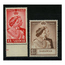 Sarawak 1948 Silver Wedding, u/m. SG165-66