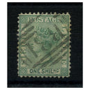 Sierra Leone 1872-73 1/- Green, WMK sideways, good to fine used. SG10