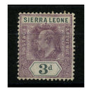 Sierra Leone 1904-05 3d Dull purple & grey, fine mtd mint. SG91