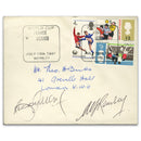1966 World Cup - Signed by Bobby Moore and Alf Ramsay