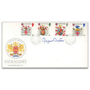 1984 Heraldry Cover Signed by Margaret Thatcher._SIGP0117