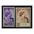 Singapore 1948 Silver Wedding, u/m. SG31-32_SING0031M