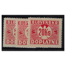 Slovakia 1939-40 5k-20k Postage dues, fine mtd mint. SGD60A-62A