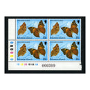 Solomon Is 1982 10c Butterfly, WMK CROWN TO RIGHT OF (CA) u/m corner plate block of 4. SG456w