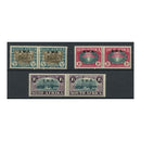 South West Africa  1939 Huguenot, mtd mint horz pairs. SG111-13