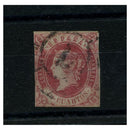 Spain 1862 49c Carmine / lilac, 2.5 margins, good to fine used. SG72