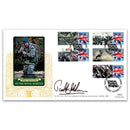 2014 Royal Marines 350th Comm. Sheet Special Gold - Cover 2 - Signed by Paddy Ashdown_SPG087R