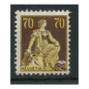 Swtizerland 1908-40 70c Orange-yellow+ chocolate, fresh mtd mint. Key value, most attractive. SG242
