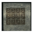 Tibet 1912 1/2T Brown (unlisted shade), complete sheet of 12 on very thin native ppr, mint. SG3Avar