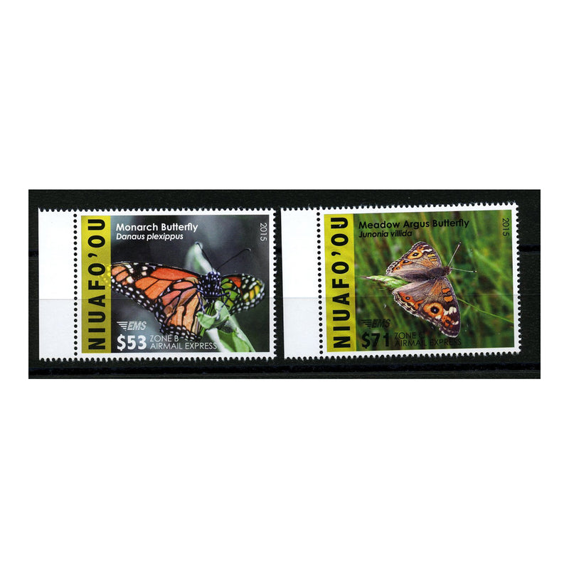 Tonga (Express) 2015 Butterflies, u/m. SGMSE15 + MSE16_TONGE0015M2