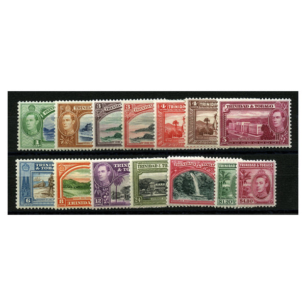 Triniad & Tobago 1938-44 Pictorial set to $4.80, lightly mtd mint. SG246-56