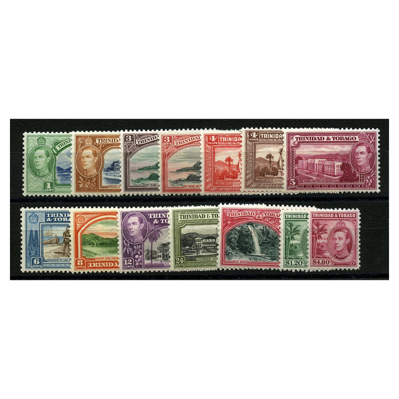 Triniad & Tobago 1938-44 Pictorial set to $4.80, lightly mtd mint. SG246-56